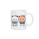 Axyaa Kawaii Panda Bear Mocha Cat Christmas Mug Mugs Set Original Drinkware