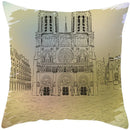 Axyaa French Landscape Pillowcase: Custom European-style Cushion Cover for Home Decor
