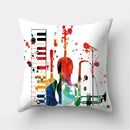 Axyaa Musical Note Cushion Cover for Home Decor - 40/45/50cm Pillowcase for Living Room