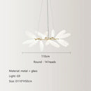Axyaa Modern Nordic Style Glass Chandelier for Living Room, Bedroom, and Dining Room