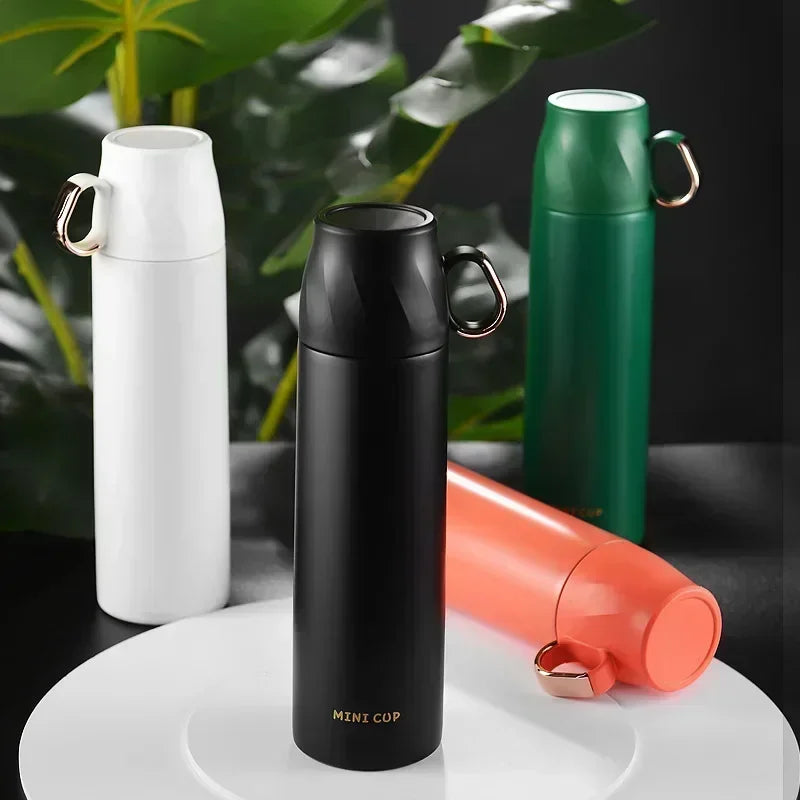 Axyaa Stainless Steel Vacuum Thermal Water Bottle - 500ML High-capacity Tea & Coffee Cup