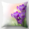 Axyaa Spring Flowers Landscape Cushion Cover 45x45cm - Decorative Pillow Case for Sofa and Bed