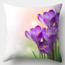 Axyaa Spring Flowers Landscape Cushion Cover 45x45cm - Decorative Pillow Case for Sofa and Bed
