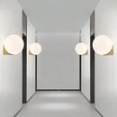 Axya Glass Ball Wall Lamp for Nordic Decor in Stairway, Aisle, Bedroom