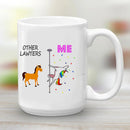 Axyaa Unicorn Lawyer Ceramic Coffee Mug - Fun Birthday Gift for Legal Professionals