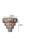 Axyaa Luxury Crystal Chandelier for Living Room & Kitchen Décor