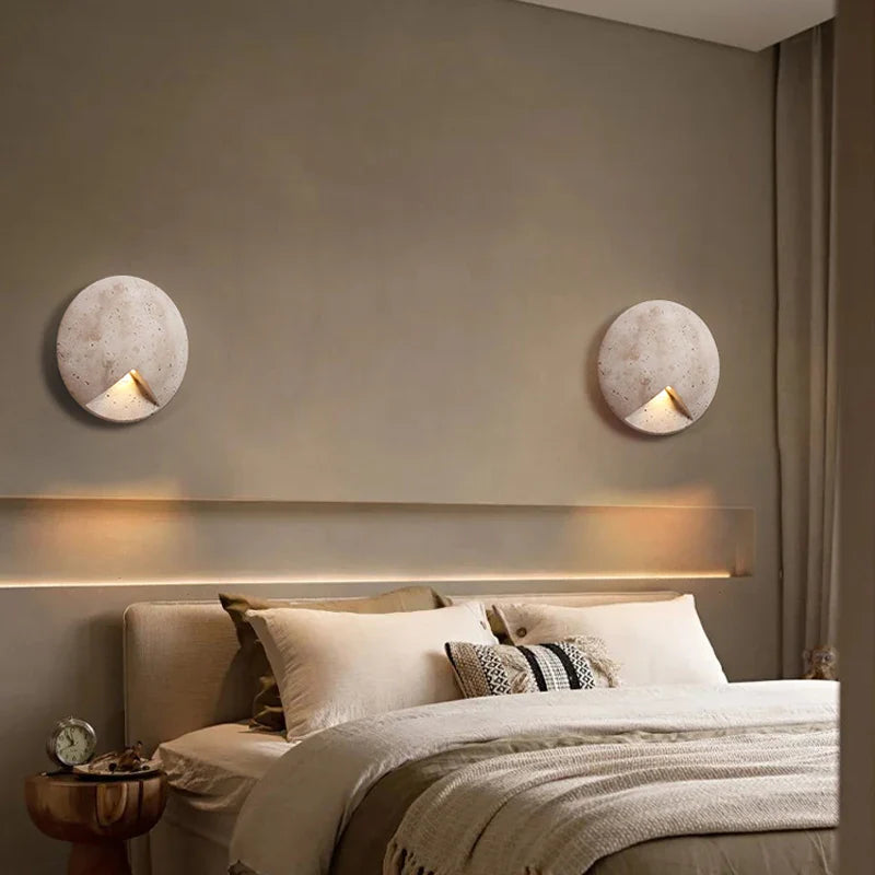 Axyaa Retro Stone Wall Sconce Light for Home Decor