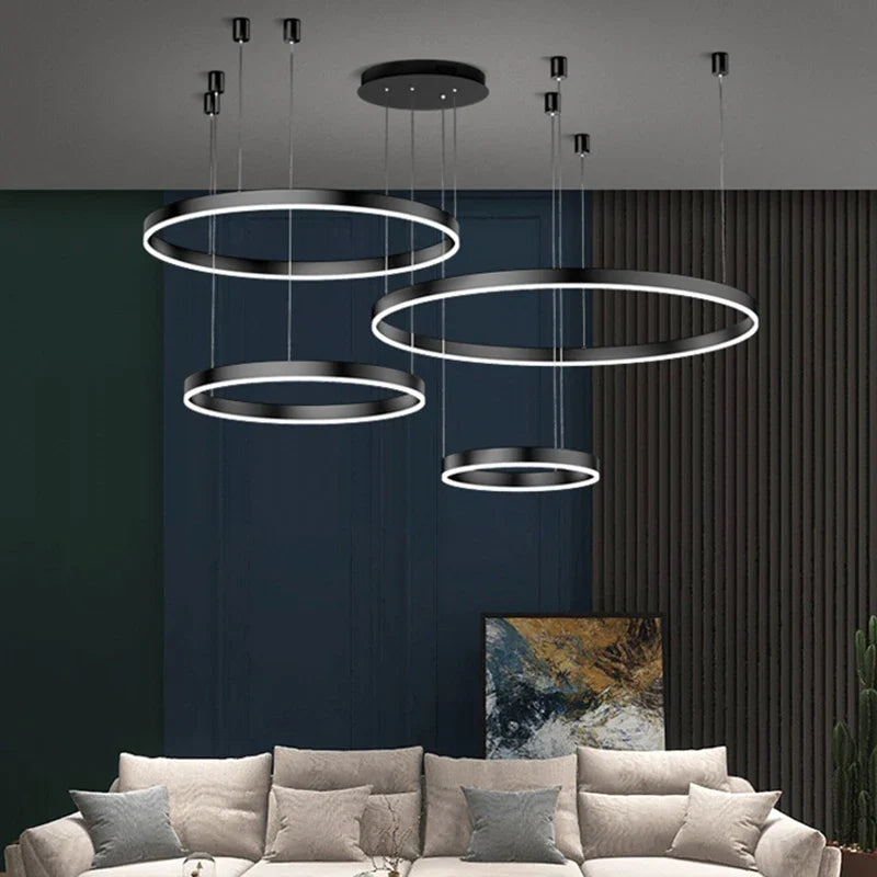 Axyaa Nordic Stair Chandelier Ceiling Light Pendant Lights for Living Room and Dining Room