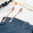 Axyaa Gold Dessert Fork Set Stainless Steel Coffee Ice Cream Cake Forks Black Cutlery