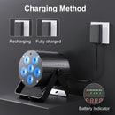 Axyaa RGBWA+UV LED Par Lights DMX512 Remote Control for Stage Lighting