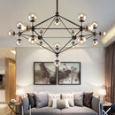 Axyaa Magic Bean Chandelier: Modern Glass Bubble Ball Lighting for Home Décor