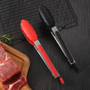 Axyaa Stainless Steel Food Clip with Silicone Non-slip Handle