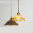 Axyaa Brass Glass Pendant Lights - Nordic Minimalist Japanese Style Chandelier for Home and Restaurant