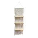 Nordic Macrame Tapestry Shelf for Bedroom Wall Decor by Axyaa