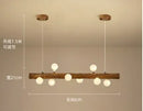 Axyaa Nordic Art Dining Pendant Light Bar Chandelier, American Retro Inn Decor