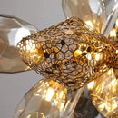 Axyaa Luxury Crystal Chandelier LED Pendant Lamp for Nordic Living Room & Restaurant