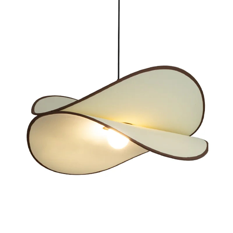 Axyaa Wabi-sabi Fabric Chandeliers: LED Retro Lights for Home Decor