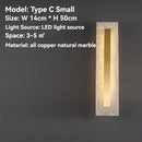 Axyaa Gold Marble LED Wall Sconces for Indoor Decorative Lighting