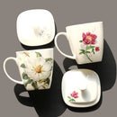 Axyaa Bone  Coffee Cup with Lid, Ceramic Original Mug for Party