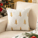 Axyaa Christmas Tree Plush Pillowcase - Festive Sofa Cushion Cover