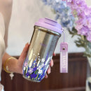 Axyaa Sakura Titanium Thermal Water Bottle - Stainless Steel Vacuum Tumbler