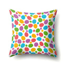 Axyaa Colorful Candy Flower Succulent Plants Printed Pillow Case for Couch Sofa Bed