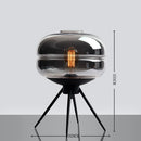 Axyaa Nordic Ceramic Table Lamp with Fabric Art Lampshade for Home Decor