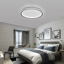 Axyaa Modern Round Iron Dimmable LED Ceiling Lights for Bedroom Foyer Indoor Lighting