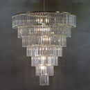 Axyaa Crystal Ice Bar Chandelier: Modern Wedding Stage Banquet Ceiling Pendant Lamp