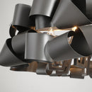 Axyaa Irregular Iron Chandelier: LED Light Luxury for Living Room and Restaurant