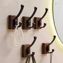 Axyaa Space Aluminum Black Towel Hook: Simple Living Room & Bathroom Storage Hook