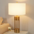 Axyaa Gold Iron Table Lamp for Modern Spaces: Bedroom, Living Room, Study Room
