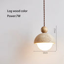 Axyaa Yellow Travertine Pendant Light for High-End Decor
