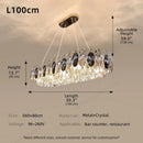 Axyaa Luxury Crystal Chandelier: Modern LED Ceiling Chandelier for Home Décor