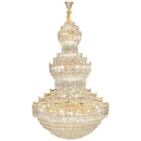 Axyaa Crystal Stair Chandelier: Elegant Duplex Villa & Hotel Mid-Floor Lighting