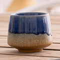 Coarse Pottery Glazed Teacups Set by Axyaa - Japanese Style Coffee Mugs for Home Decor