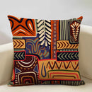 Axyaa Ethnic Style Linen Cushion Cover 45x45cm for Home Sofa Car Decoration