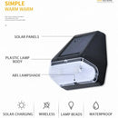 Axyaa Solar Wall Lamp: Bright Outdoor IP65 Rainproof Light for Garden, Courtyard, Staircase.