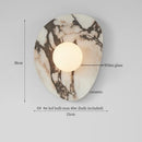 Axyaa Patterned Ceramic LED Wall Sconce for Home Lighting - Wabi Sabi Theme