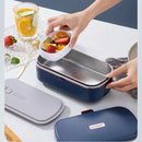 Axyaa Electric Heated Lunch Box Warmer Set - Stainless Steel Food Warmer