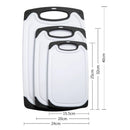 Axyaa Non-Slip Cutting Board Set for Home Kitchen - Heavy Duty Chopping Boards