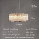 Axyaa Crystal Ceiling Chandelier Dining Pendant Light Home Decoration