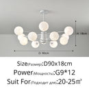 Axyaa Nordic Modern LED Chandeliers Decorative Ball Pendant Light for Home and Restaurant