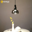 Axyaa Smoke Grey Glass Chandelier - Retro Loft Ceiling Lighting