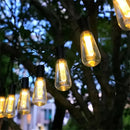 Axyaa Solar Retro Papaya String Light 20 LED 8 Modes - Waterproof Decoration for Courtyards, Balconies, Umbrellas