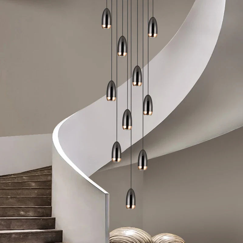 Axyaa Modern LED Chandelier for Penthouse, Villa, Kitchen, Living Room, Staircase