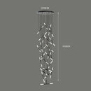 Axyaa LED Staircase Chandeliers: Modern Hanging Lights for Living Room Decor and Indoor Lighting