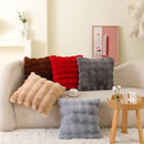 Axyaa Tuscany Faux Fur Pillow | Luxury Plush Sofa Cushion