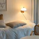 Axyaa Mushroom LED Wall Light with Wooden Acrylic Lampshade for Home Decor