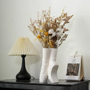 Axyaa Ceramic Ballet Shoes Vase: Artistic Desktop Decor & Dried Flower Arrangement Accessory